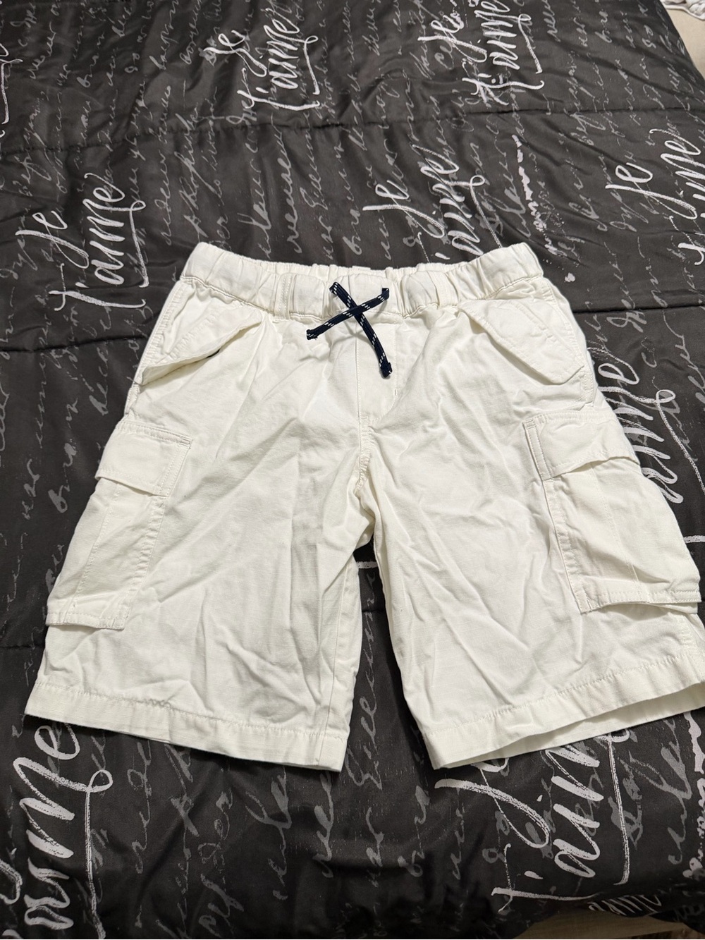 Polo by Ralph Lauren Cream Cargo Drawstring Shorts